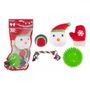 Rubber Christmas Stocking Dog Toys (Pack of 5)