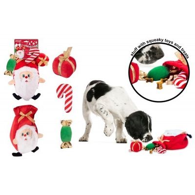 Hide and Seek Santa Dog Toy (28cm)