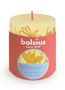 Bolsius Rustic Silhouette Pillar Candle  80 x 68mm - Butter Yellow