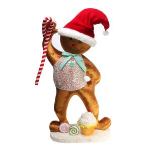 H80*W45*D26CM Gingerbread man,POLYFOAM+FABRIC,BROWN