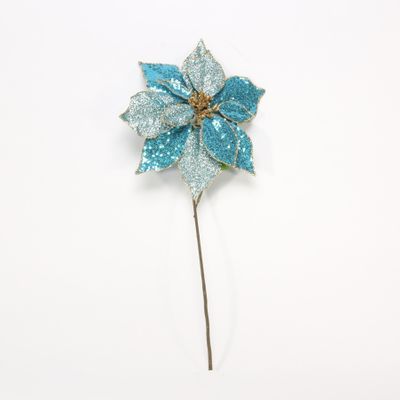 20" Poinsettia Single Turquoise