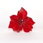 Poinsettia W/Clip Red