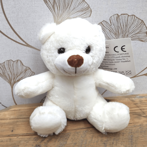 White Baby Bundle Bear 18cm (Plush Soft Toy)