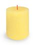  Bolsius Rustic Shine Pillar Candle 80 x 68mm - Sunny Yellow 