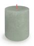  Bolsius Rustic Shine Pillar Candle 80 x 68mm - Jade Green