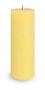 Bolsius Rustic Shine Pillar Candle 190 x 68mm - Butter Yellow