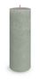 Bolsius Rustic Shine Pillar Candle 190 x 68mm - Jade Green