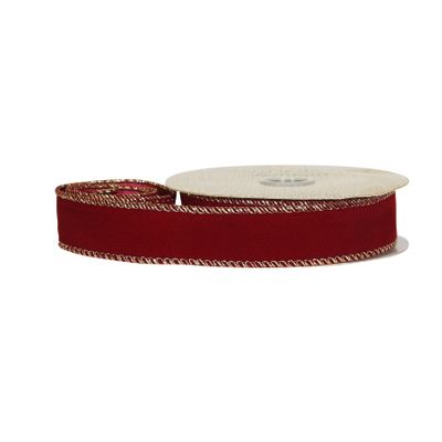 Burgundy Velvet ribbon 25mm x 10yrds