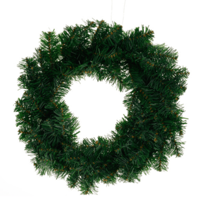 Wreath Plain Green 18 Inches