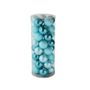 Ice Blue 8cm Plastic Ball in tube (matt,shiny,glitter) x 40