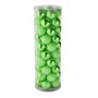 Light Green 10cm Plastic Ball in tube (matt,shiny,glitter) x 50