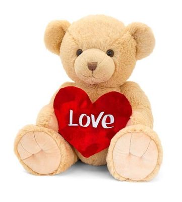 55cm Brown Snuggles Bear With Heart