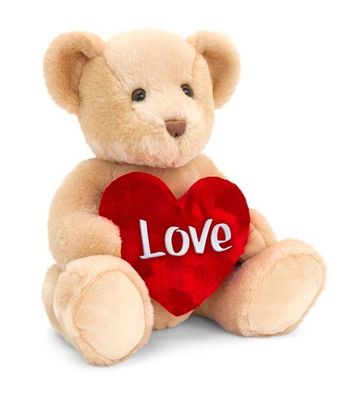 20cm Brown Chester Bear With Heart