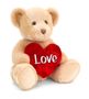 20cm Brown Chester Bear With Heart