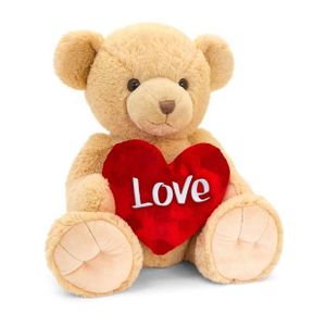 45cm Brown Snuggles Bear With Heart