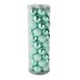 Mint Green 10cm Plastic Ball in tube (matt,shiny,glitter) x 50