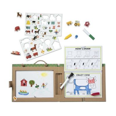 Reusable Drawing and Magnet Kit - Farm