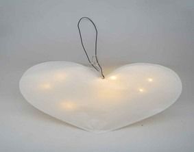 LARGE LIGHT UP PAPER HEART