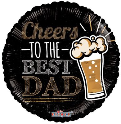 Cheers To The Best Dad- Balloon 18 Inch