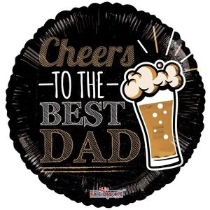 Cheers To The Best Dad- Balloon 18 Inch