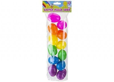 12Pk 4X6Cm Easter Filler Eggs In Opp With Header