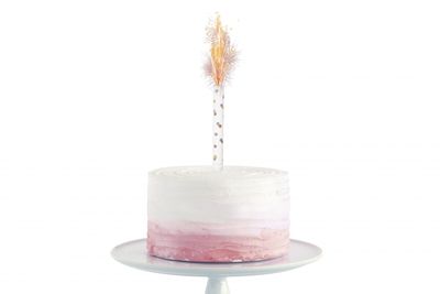 Rose Gold Foil Ice Fountain Candle