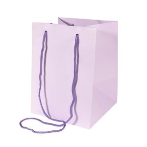 19x25cm Lilac  Hand Tie Bag (10/100)