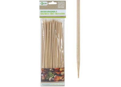 	Eco 10Inch Bamboo Skewers (150Pcs)
