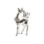 Reindeer Hanging Ornament 2 assorted Antique Silver 