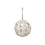Bauble white washed Hanging Star Dia15Cm White 