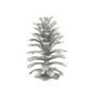 Pine Cone Hanging Decoration 12cm Glitter Silver 