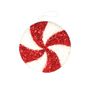 Candyland Wheel Hanging Decoration  15.5cm Red/White