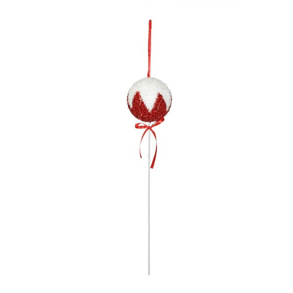 Candyland Ball Spray 45cm x 10cm Red / White 