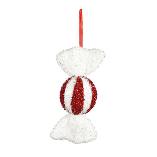 Candyland  Sweet Decoration 25cm  Red/White 