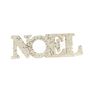 Noel Hanging decoration 25cm X 8.5cm Glitter Champagne