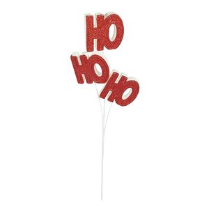 Candyland "Ho Ho Ho Spray 62cm Glitter Red/White