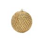 Bauble Glitter/Sequin 10cm Gold