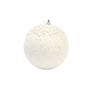 Bauble Glitter & Bead snowball white