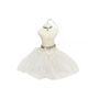 Hanging Dress Decoration White Velvet and netting 