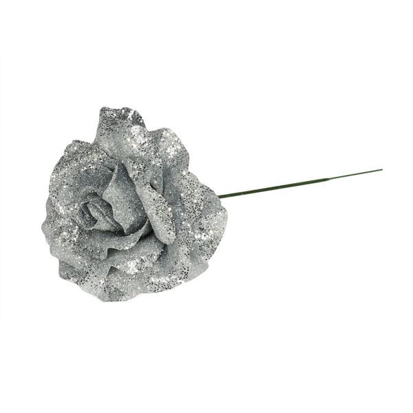 Glitter Rose Silver