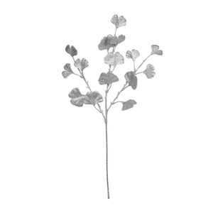 Ginkgo Glitter Stem Silver