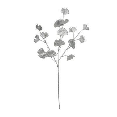 Ginkgo Glitter Stem Silver