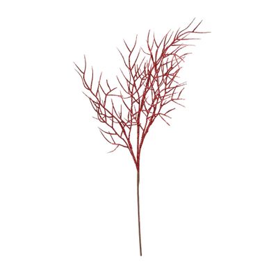 Glitter twig stem Red