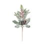 Frosted Foliage, Cone & Red Berry Pick