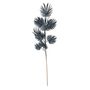 Glitter Feather Leaf Stem Navy