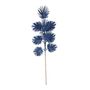 Glitter Feather Leaf Stem Royal Blue