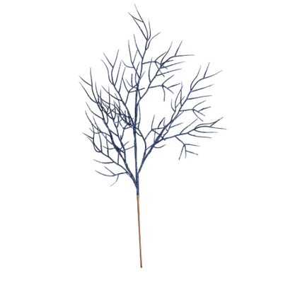 Glitter twig stem Royal Blue 