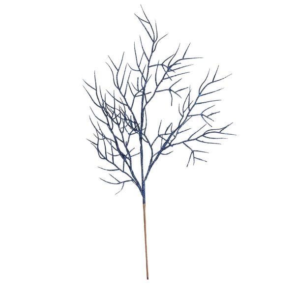 Glitter twig stem Royal Blue 