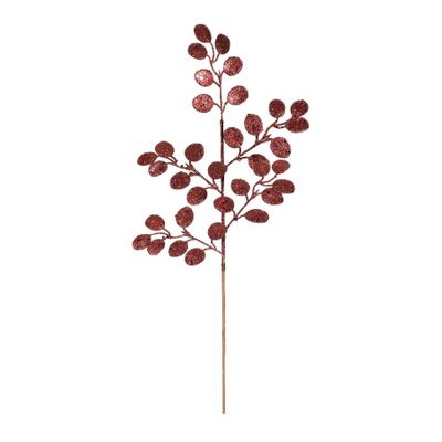 Glitter Eucalyptus stem Burgundy