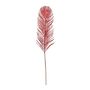 Glitter Feather Stem  Red